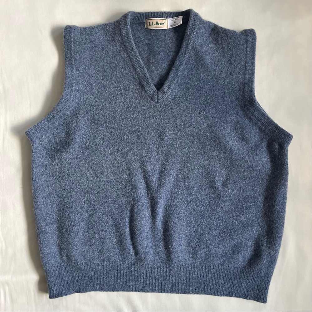 L.L. Bean Men's Blue Sweater Vest